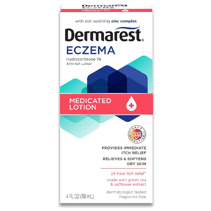 Dermarest Eczema Medicated Lotion Hydrocortisone AntiItch 4 oz