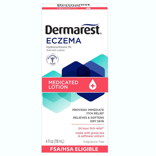 Dermarest Eczema Medicated Lotion Hydrocortisone Anti-Itch Cream