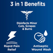 Dermoplast 3-in-1 Wound Wipes Benefits