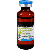 Dexamethasone Sodium Phosphate Injection vial used for alleviating inflammation, managing allergies, and treating autoimmune disorders.