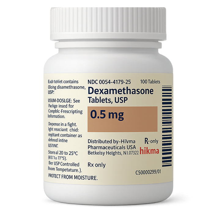 Dexamethasone Tablets 0.5 mg by Hikma 