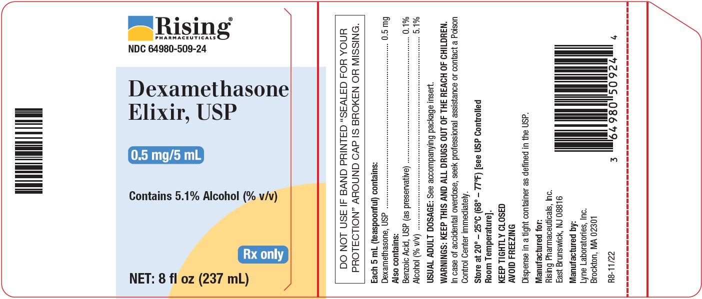 Package Label for Dexamethasone Elixir 0.5 mg/5 mL