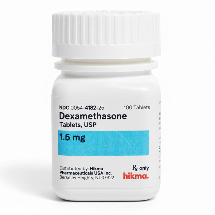 Dexamethasone Tablets 1.5 mg Hikma. NDC: 00054-4182-25