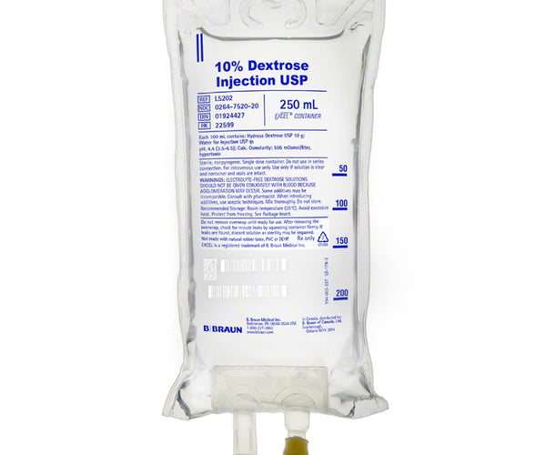 Dextrose 10% IV Bag for Hypoglycemia Treatment and Fluid Loss ...