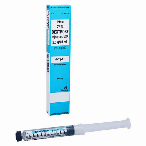 Dextrose Injection 25% 10mL for Infants – Pfizer Emergency IV Glucose ...