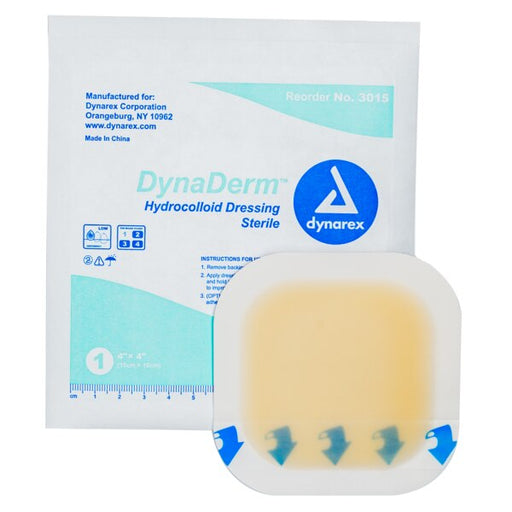 Hydrocolloid Dressing | DynaDerm 4" x 4" Hydrocolloid Thin Foam Dressing 10/bx