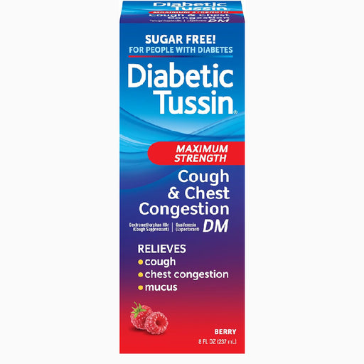 Buy MedTech Diabetic Tussin Chest Congestion Relief Liquid Cough Syrup, Sugar Free, 8 oz  online at Mountainside Medical Equipment
