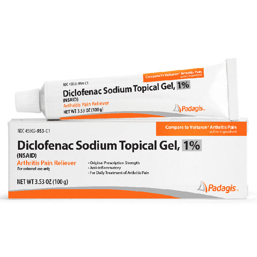 Buy Padagis US Diclofenac Sodium Topical Gel 1% Arthritis Pain Relief  online at Mountainside Medical Equipment