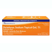 Diclofenac Sodium Topical Gel by Aurohealth, orange box for arthritis pain relief.