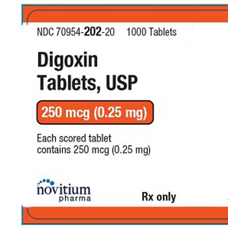 Digoxin Tablets 250 mcg (0.25 mg) by Novitium Pharma