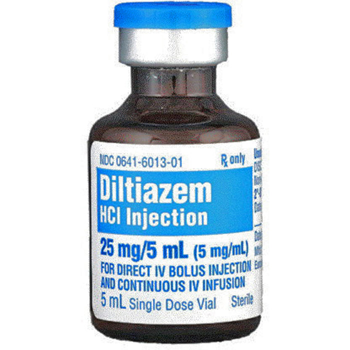 Diltiazem Hydrochloride for Injection 5 mL Singledose Vials 10/Box, H