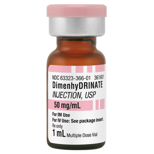 Dimenhydrinate Injection 50 mg/mL Multiple Dose Vials 1 mL