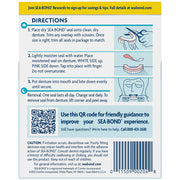 Directions for Sea-Bond Denture Adhesive Seals for Lowers