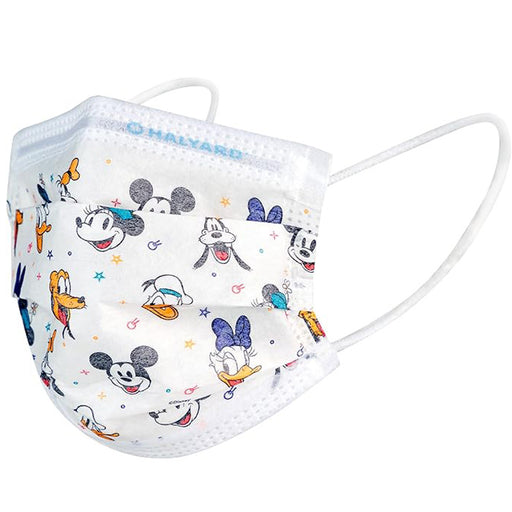 Disney Characters Childrens Face Masks with Ties 75/Box for kids' health safety and comfortable protection.