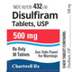 Disulfiram Tablets 500 mg by Chartwell 30 Count (RX)