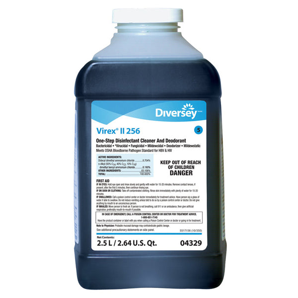 Diversey Virex II 256 One-Step Disinfectant Cleaner Refill, Mint