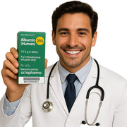 Albumin 25% Human Injection Solution, Plasma Volume Expander by Octapharma 50 mL (Rx) Default Title