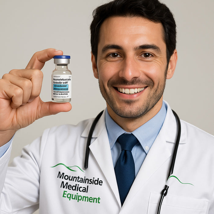 Doctor holding a vial of Dexmedetomidine Injection 400 mcg