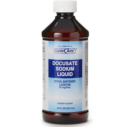 Buy Geri-Care Pharmaceuticals Docusate Sodium Liquid Stool Softener Syrup 150mg / 15mL, 16 oz  online at Mountainside Medical Equipment