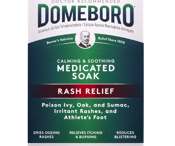 Domeboro Medicated Soak Itch Relief Powder Packets 12 Count ...