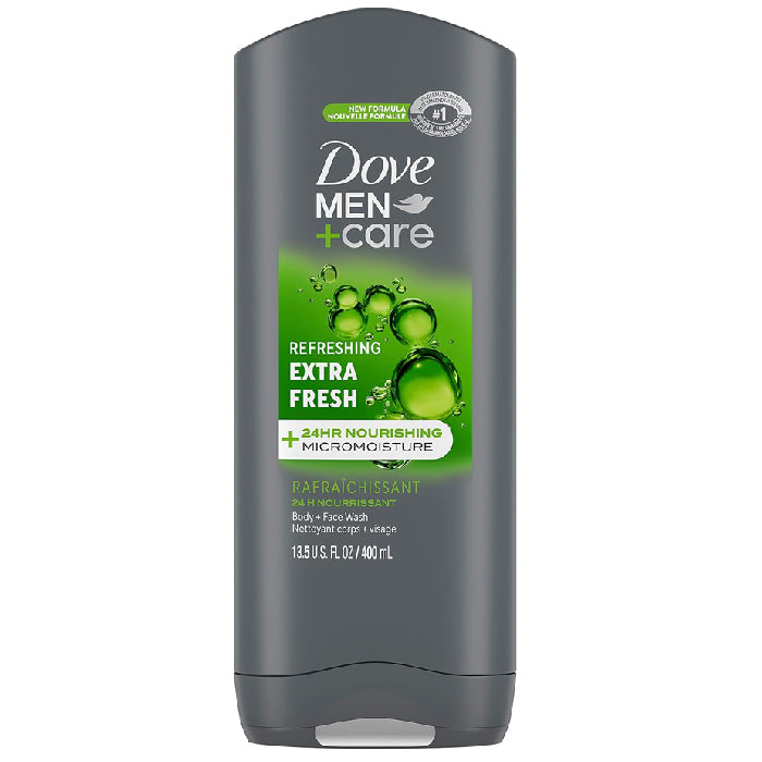 Unilever Dove Men+Care Body and Face Wash Refreshing Extra Fresh 13.5 oz | Mountainside Medical Equipment 1-888-687-4334 to Buy