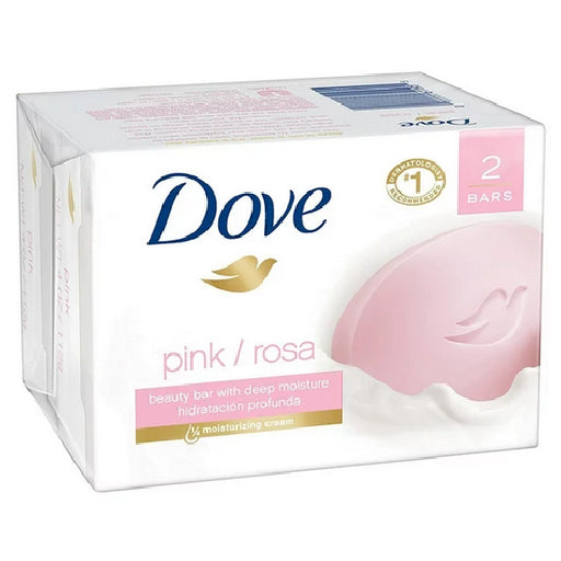 Dove Soap | Dove Pink Beauty Bar Soap with Deep Mositure 2-Pack