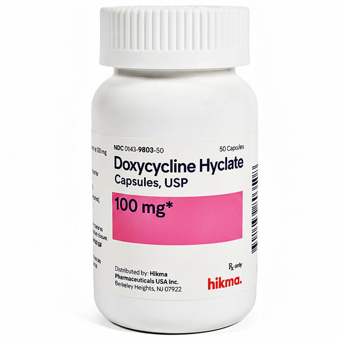 Doxycycline Hyclate 100 mg Capsules by Hikma