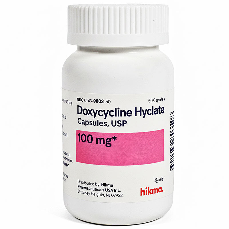 Doxycycline Hyclate 100 mg Capsules by Hikma