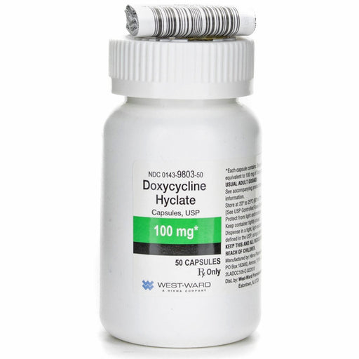 Doxycycline Hyclate 100 mg Capsules