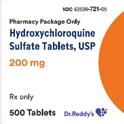 Dr Reddys Laboratories 43598-0721-05 Hydroxychloroquine Tablets 200