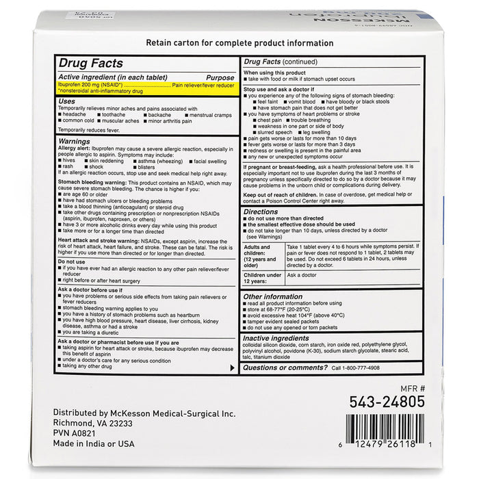 Ibuprofen 200 Mg Unit Dose Pain Relief Tablets 200 Per Box ibuprofen-200-mg-unit-dose-pain-relief-tablets-200-per-box