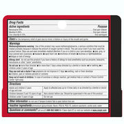 Drug Facts Panel for Orajel 3X Medicated Toothache and Gum Instant Pain Relief Gel