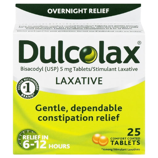 Buy Dulcolax Gentle Overnight Relief Laxative, Easy-to-Swallow Tablets used for Laxatives