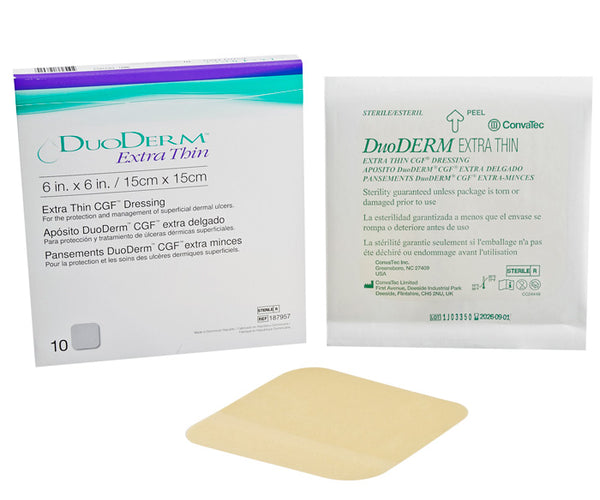 duoderm hydrocolloid dressing CGF Border Triangle 4" x 5" Save Rite Medical 51187970 - DuoDerm CGF Adhesive