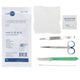 Debridement Kit with Scalpel, Iris Scissors, Adson Forceps, Prep pad & Cotton Swab, Sterile