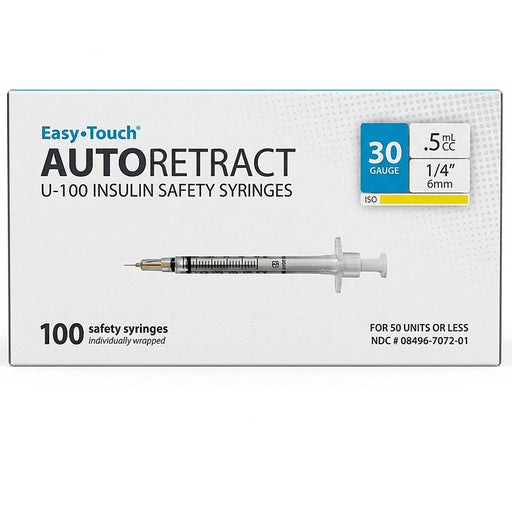 EasyTouch AutoRetract Insulin Syringes
