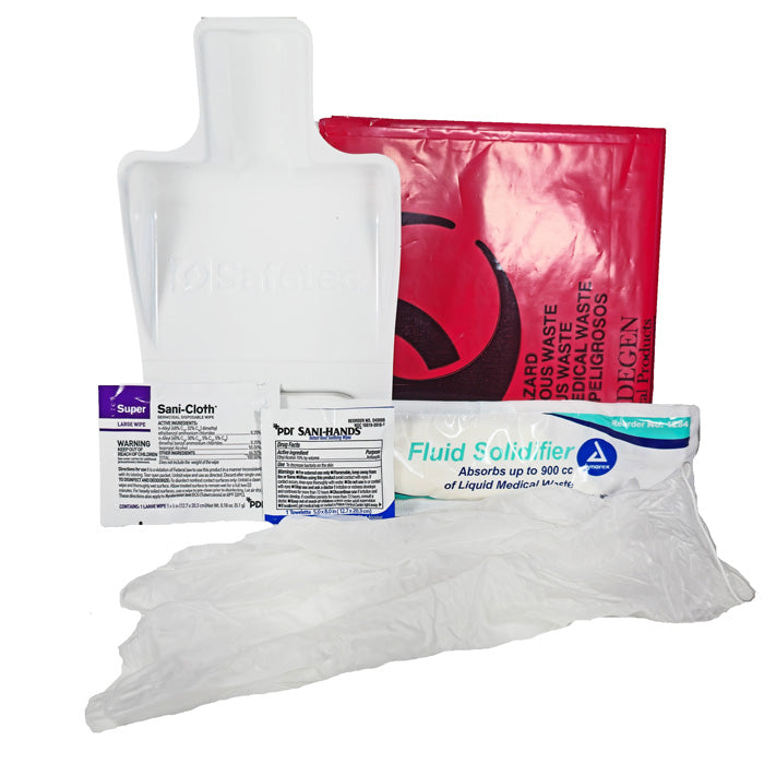 Biohazard Blood, Urine and Body Fluid Clean-Up Kit — Mountainside Medical