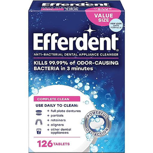 Buy MedTech Efferdent Denture Cleanser Tablets Complete Clean 126 Count  online at Mountainside Medical Equipment