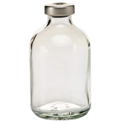 Empty Glass Vial Sterile 100mL Clear, Single Vial for medicine storage, lab safety, and healthcare use.