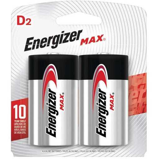 Energizer MAX D Size Batteries, 2 Pack