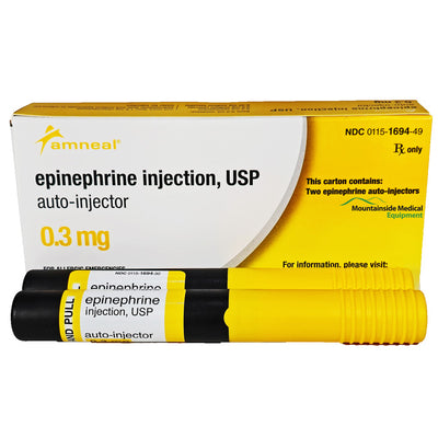 Buy Epinephrine Auto-Injector 0.3 mg for emergency anaphylaxis and severe allergic reaction treatment.