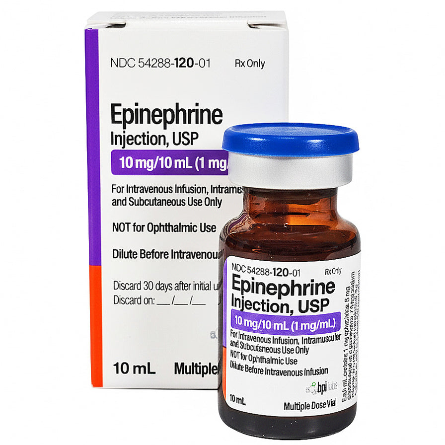 Epinephrine Injection 10 mg/10 mL Multiple-dose Vial BPI Labs ...