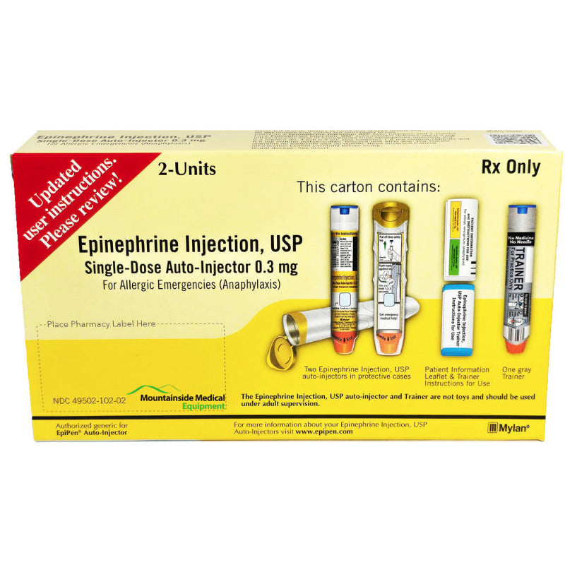 Epinephrine Auto-injector (Generic Epipen) For Adults 0.3 mg