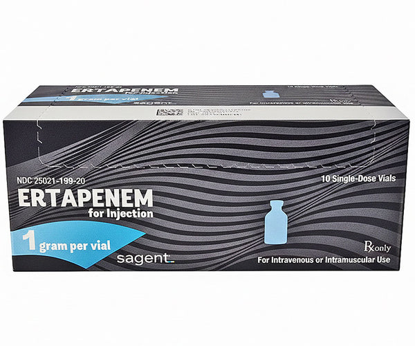Ertapenem for Injection 1 gram Per Vial, Single-Dose 10/Box ...