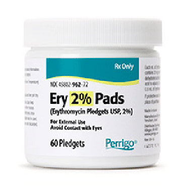 Ery 2% Pads Erythromycin Antibiotic Acne Treatment