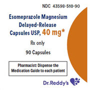 Buy Dr Reddys Laboratories (Generic Nexium) Esomeprazole Magnesium Heartburn Relief Acid Reducer 40mg, 90 Capsules (Rx)  online at Mountainside Medical Equipment