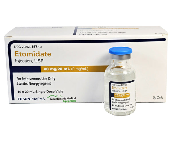 Etomidate Injection 2 mg Single-dose Vials 20 mL — Mountainside Medical