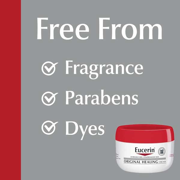 Eucerin Healing Cream is Fragrance Parabens Dyes Free