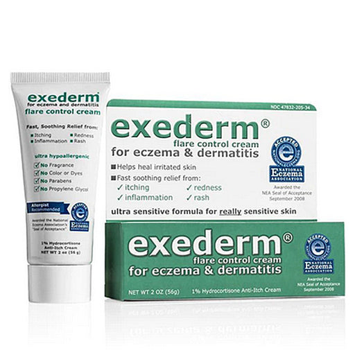 Bentlin Products Exederm Hydrocortisone Acetate Eczema & Dermatitis Cream 1% | Buy at Mountainside Medical Equipment 1-888-687-4334