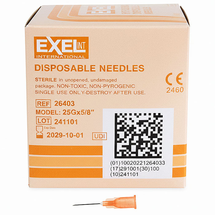 Exel 26403 25 gauge x 5/8 inch Needles